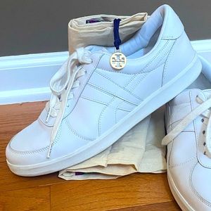Tory Burch Miller Henkel white sneakers
